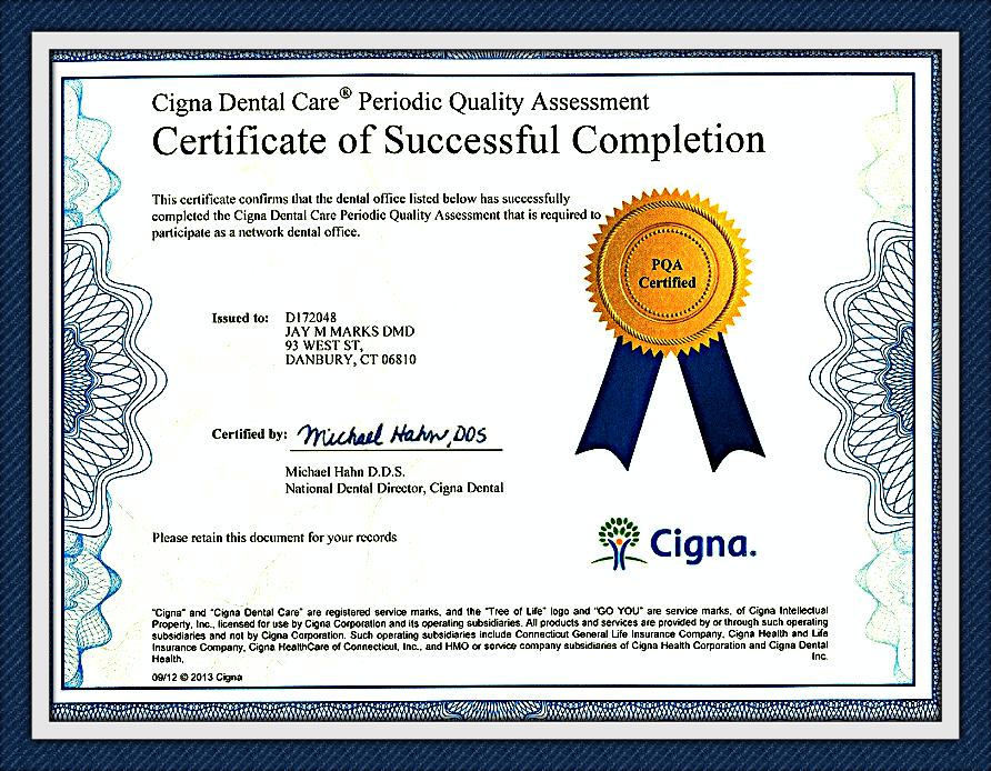 CERT Cigna Periodic Quality Assessment Completion