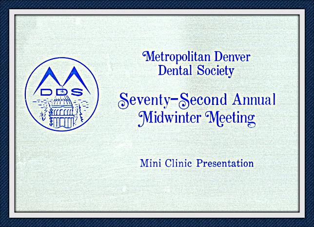 CERT Metropolitan Denver Dental Society