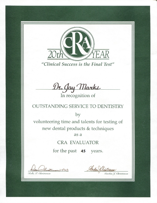 Membership CRA 20th Year