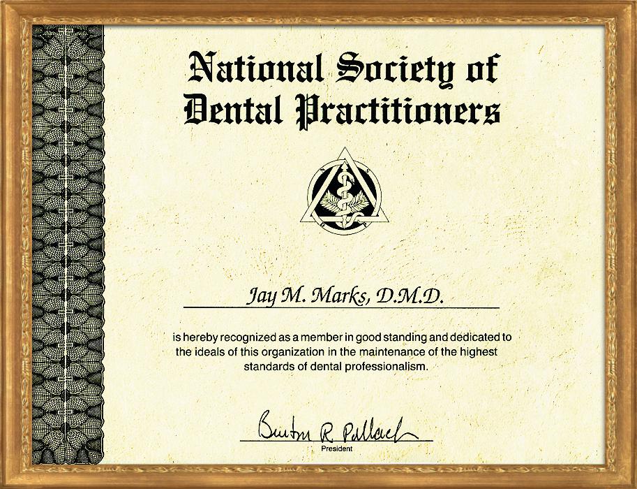 Membership National Society of Dental Practitioners